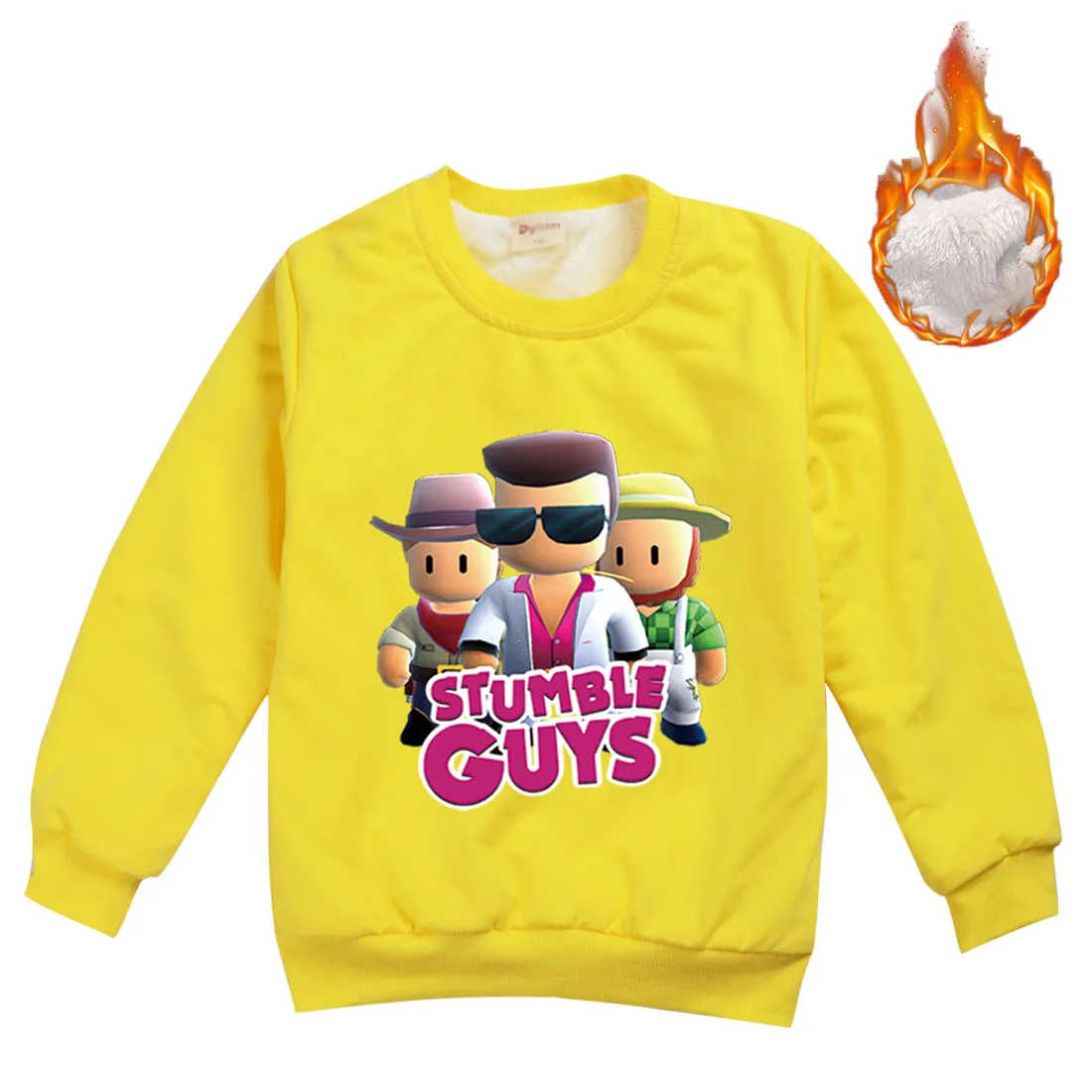 

Game STUMBLE GUYS Clothes Kids Fashion Winter Warm Thicken Coats Baby Girls Velvet Outerwear Down Teen Boys Pullover Sweatshirts