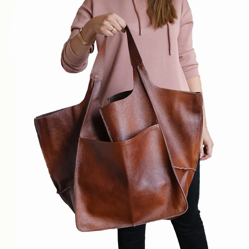 Women Handbag European American Retro Soft Large Capacity Tote Bag Shopper Bag Luxury Pu Leather Ladies Shoulder Bag 2022 New
Women Handbag European American Retro Soft Large Capacity Tote Bag Shopper Bag Luxury Pu Leather Ladies Shoulder Bag 2022 New