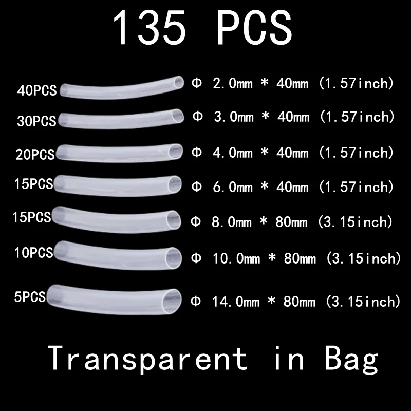 135 шт., прозрачная термоусадочная трубка, комбинированный костюм, изоляционный рукав, линия передачи данных 2:1, термоусадочный провод и кабель 
135 шт., прозрачная термоусадочная трубка, комбинированный костюм, изоляционный рукав, линия передачи данных 2:1, термоусадочный провод и кабель