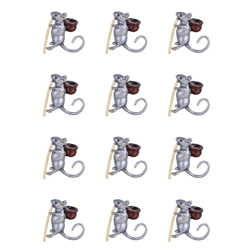 12Pcs Animal Shape Pin Brooch Little Mouse Zodiac Jewelry Jewelry 
12Pcs Animal Shape Pin Brooch Little Mouse Zodiac Jewelry Jewelry