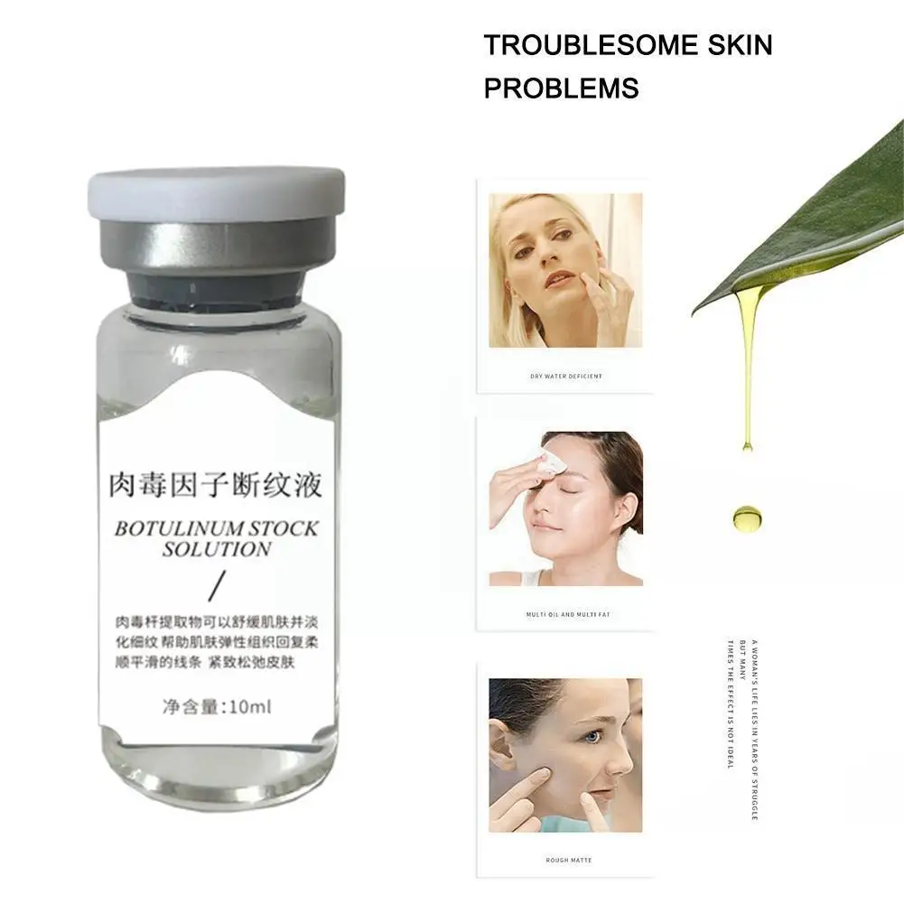 Botulinum Rod Stock Solution Face Serum Moisturizing Fade Anti-aging Whitening Anti-wrinkle Deep Essence Firming Lines Care M9f4
Botulinum Rod Stock Solution Face Serum Moisturizing Fade Anti-aging Whitening Anti-wrinkle Deep Essence Firming Lines Care M9f4