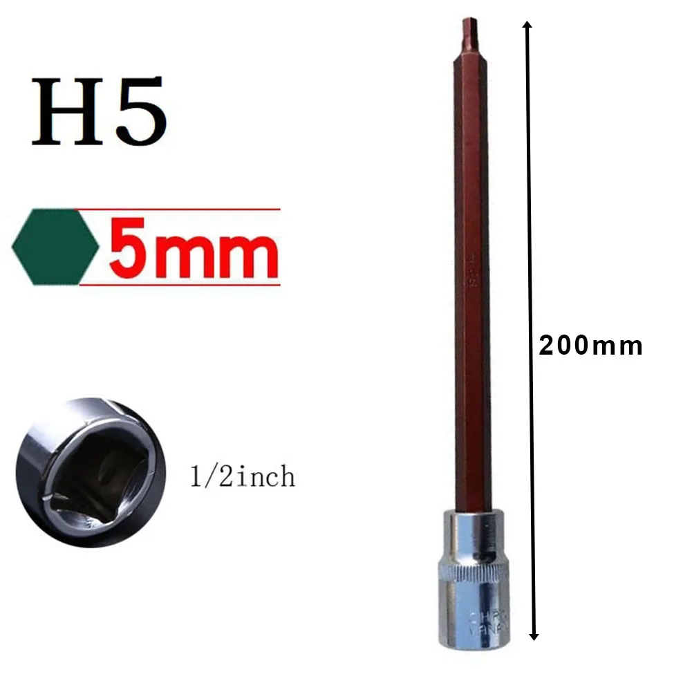 1Pc Screwdriver Bit 1/2 Inch Drive Hex Wrench Socket Adapter Chrome Vanadium Steel Hex Socket Adapter Hand Tool H5 H6 H8 H10 H12
1Pc Screwdriver Bit 1/2 Inch Drive Hex Wrench Socket Adapter Chrome Vanadium Steel Hex Socket Adapter Hand Tool H5 H6 H8 H10 H12