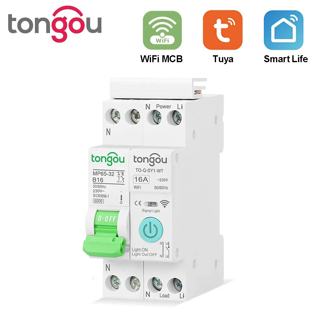 1PCS Smart Circuit Breaker Small Intelligent WiFi Circuit Breaker AC90-280V For Android\iOS TUYA / Smart Life App IDC Connector
1PCS Smart Circuit Breaker Small Intelligent WiFi Circuit Breaker AC90-280V For Android\iOS TUYA / Smart Life App IDC Connector