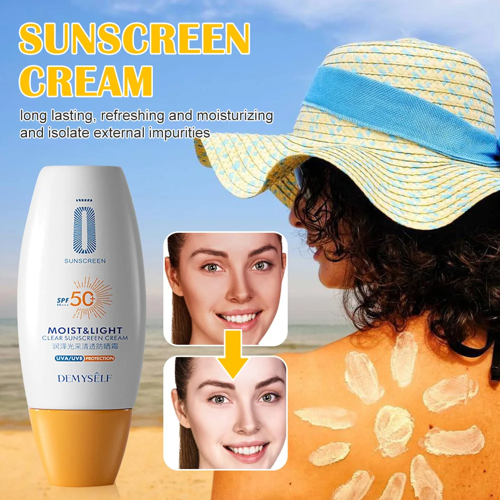 SPF50 Face Sunscreen Lotion Sun And UV Protection Cream Oil Control Sunblock Moisturizing Sunscreen Cream For All Skins
SPF50 Face Sunscreen Lotion Sun And UV Protection Cream Oil Control Sunblock Moisturizing Sunscreen Cream For All Skins
