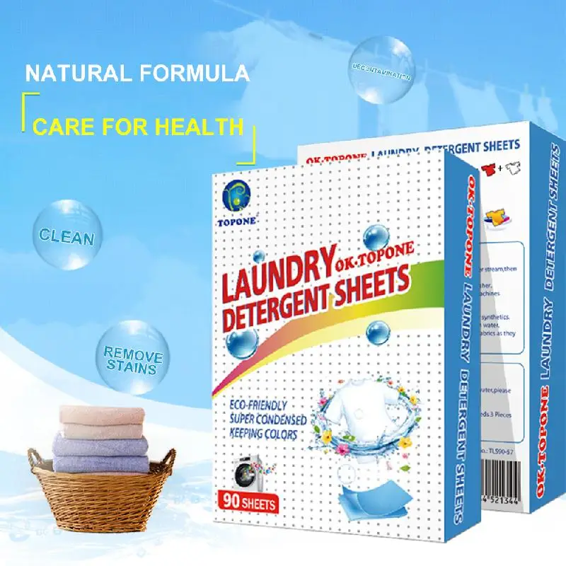 90 PCS Laundry Detergent Sheets Easy Dissolve Laundry Tablets Strong Deep Cleaning Detergent Laundry Soap for Wash Hand Machine
90 PCS Laundry Detergent Sheets Easy Dissolve Laundry Tablets Strong Deep Cleaning Detergent Laundry Soap for Wash Hand Machine