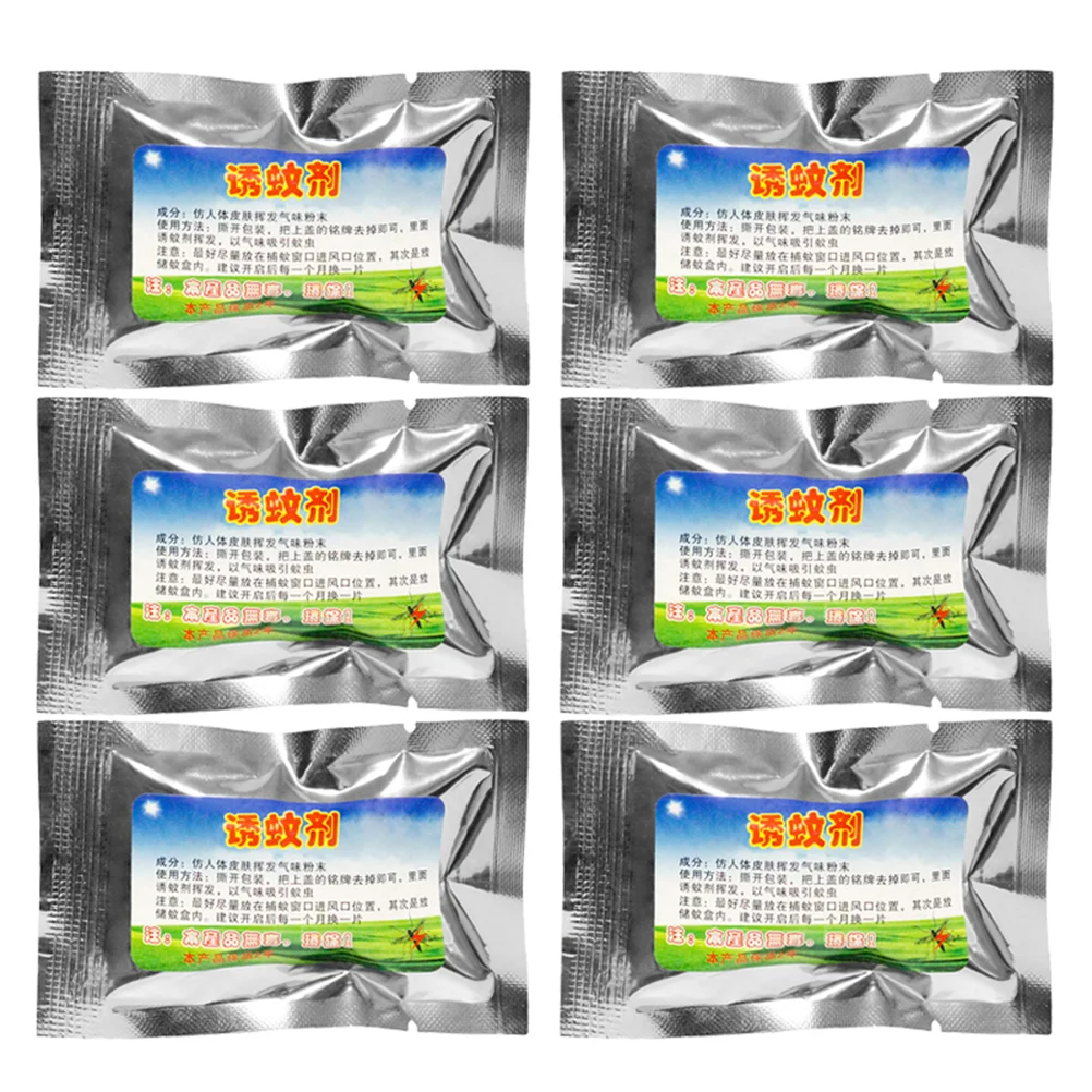 6Pcs Powder Mosquito Repellers Mosquito Zapper Attractant Mosquito Lamp Parts Mosquito Lure Pest Repellers Fly Repellers 
6Pcs Powder Mosquito Repellers Mosquito Zapper Attractant Mosquito Lamp Parts Mosquito Lure Pest Repellers Fly Repellers