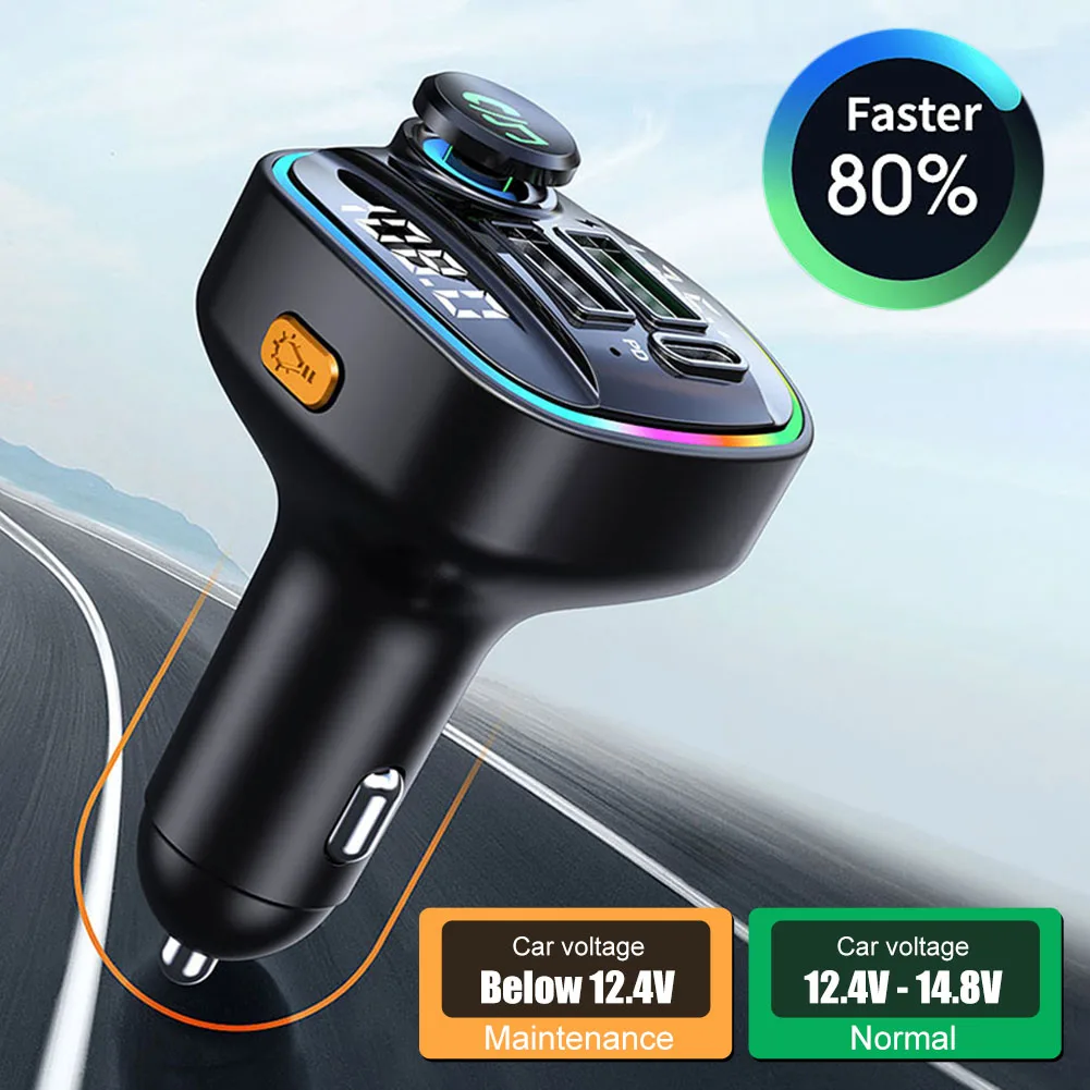 FM-трансмиттер Bluetooth 5,0, автомобильный радиомодулятор, mp3-плеер с 12-24 в USB, супербыстрая зарядка, адаптер для автомобильного комплекта
FM-трансмиттер Bluetooth 5,0, автомобильный радиомодулятор, mp3-плеер с 12-24 в USB, супербыстрая зарядка, адаптер для автомобильного комплекта