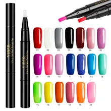 8ml Nail Gel Polish Pen Base Top Coat Hybrid Varnish 3 In 1 Nail Art UV Gel Pens Semi Permanent For Women Beauty Manicure