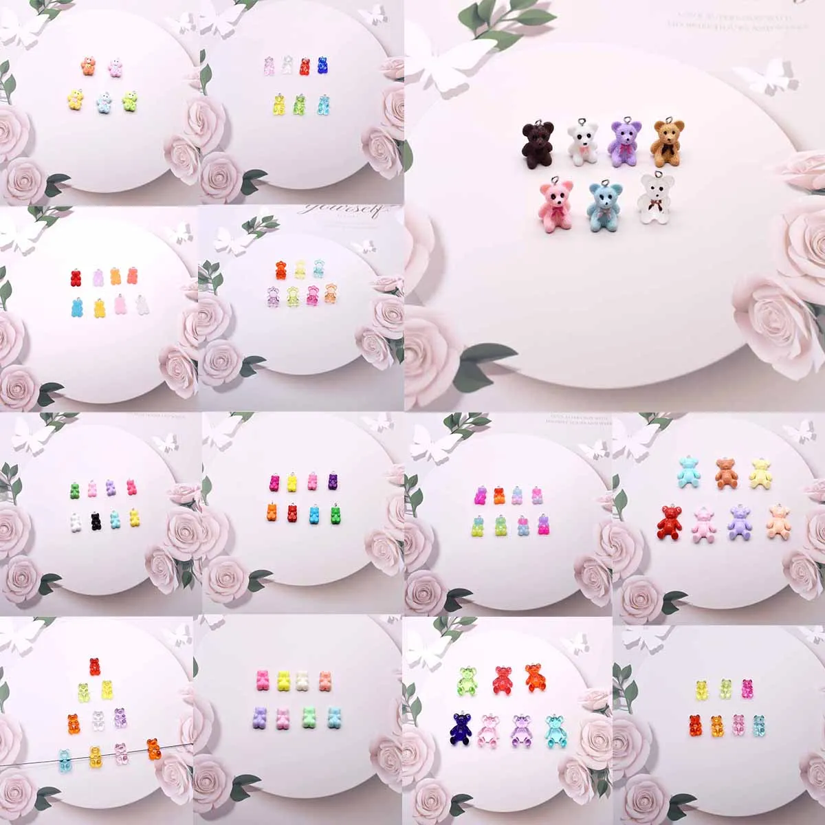 10pcs Variety Colorful Cute Bear Resin Pendants For DIY Decoration Earrings Necklace Fashion Jewelry Accessories
10pcs Variety Colorful Cute Bear Resin Pendants For DIY Decoration Earrings Necklace Fashion Jewelry Accessories