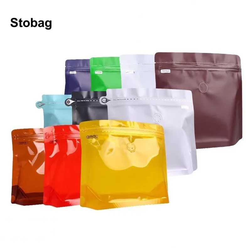 StoBag 20pcs 500g Coffee Beans Packaging Bag with Valve Sealed Aluminum Foil for Powder Food Storage Stand Up Reusable Pouches
StoBag 20pcs 500g Coffee Beans Packaging Bag with Valve Sealed Aluminum Foil for Powder Food Storage Stand Up Reusable Pouches