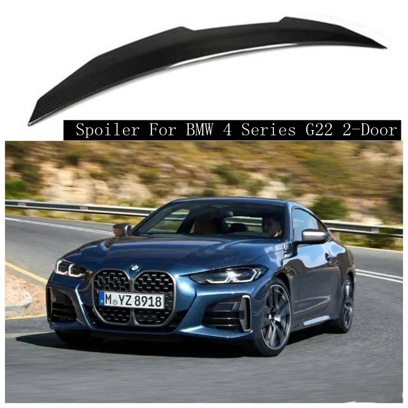 Fits For BMW 4 Series G22 2-Door 2020 2021 2022 High Quality Carbon Fiber Rear Trunk Lip Spoiler Splitters Wing
Fits For BMW 4 Series G22 2-Door 2020 2021 2022 High Quality Carbon Fiber Rear Trunk Lip Spoiler Splitters Wing