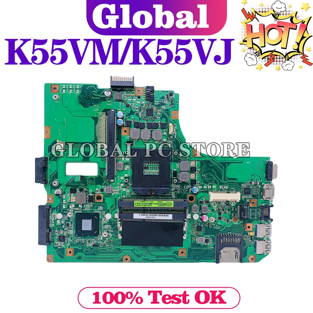 Материнская плата KEFU K55VM для ноутбука ASUS K55VM K55VJ K55V R500V материнская плата для ноутбука REV: 2,0/2,1/2,2/2,3 тест
Материнская плата KEFU K55VM для ноутбука ASUS K55VM K55VJ K55V R500V материнская плата для ноутбука REV: 2,0/2,1/2,2/2,3 тест