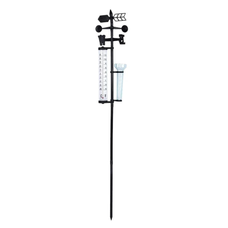 Garden Weather Station, Weather Station Rain Gauge, Wind Gauge Rain Gauge And Thermometer For Garden, Farm, Field
Garden Weather Station, Weather Station Rain Gauge, Wind Gauge Rain Gauge And Thermometer For Garden, Farm, Field