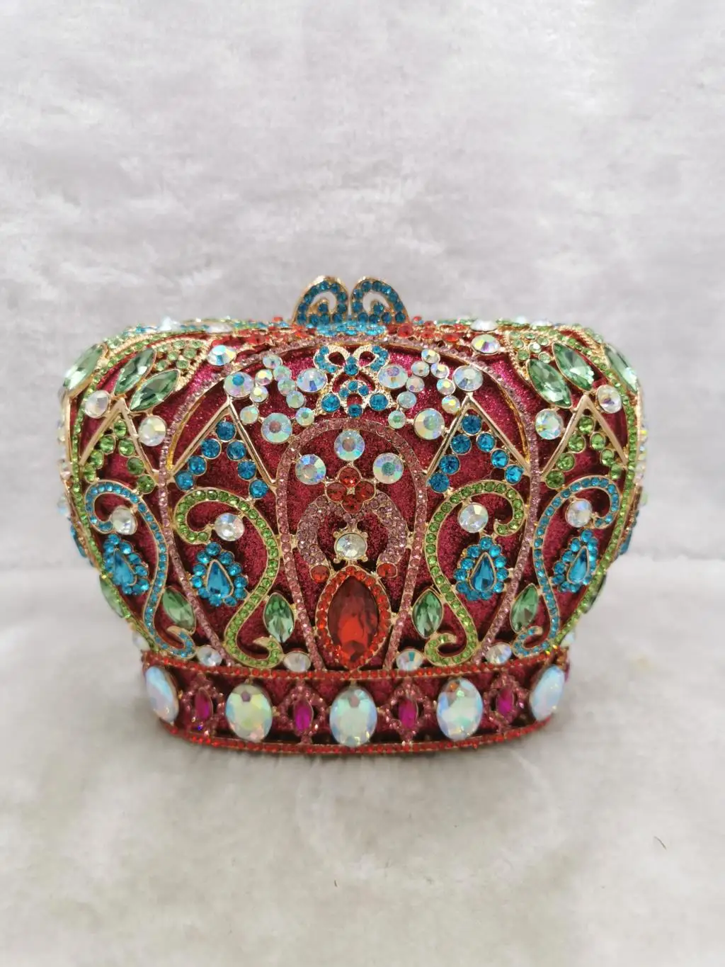 

Женский клатч в форме короны, золотистый клатч с кристаллами, вечерние сумочки, клатч, свадебные клатчи, сумочки, кошелек для свадебной вечеринки