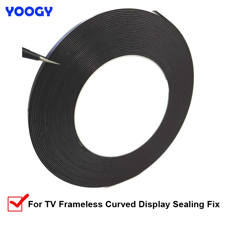 

10M/roll, 3mm 4mm 5mm 6mm Double Sided Sticky Foam Tape Adhesive LCD Screen Frameless For TV Borderless Curved Display Sealing