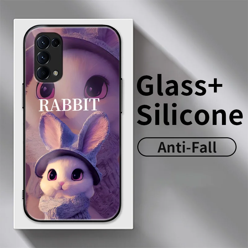 Glass Phone Case for OPPO Reno5 4G 5G Reno 5K Reno 7 5 6 Pro Plus F21 Pro Find X3 X5 Lite Cases Witary Longer Rabbit
Glass Phone Case for OPPO Reno5 4G 5G Reno 5K Reno 7 5 6 Pro Plus F21 Pro Find X3 X5 Lite Cases Witary Longer Rabbit