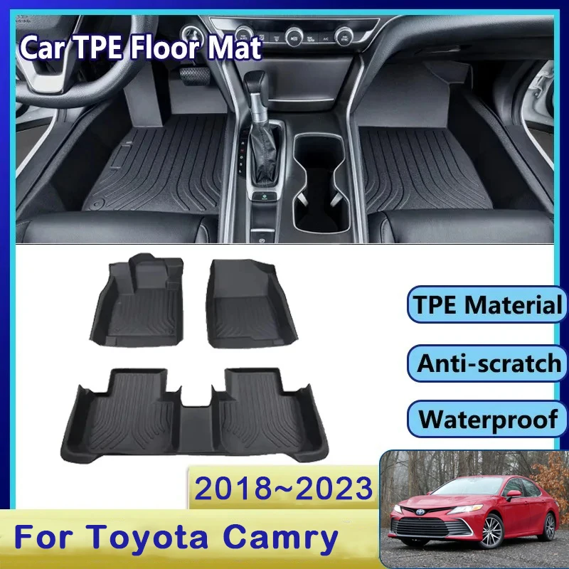 Автомобильные коврики для Toyota Camry XV70 XV 70 2018 ~ 2023 водонепроницаемые накладки ног