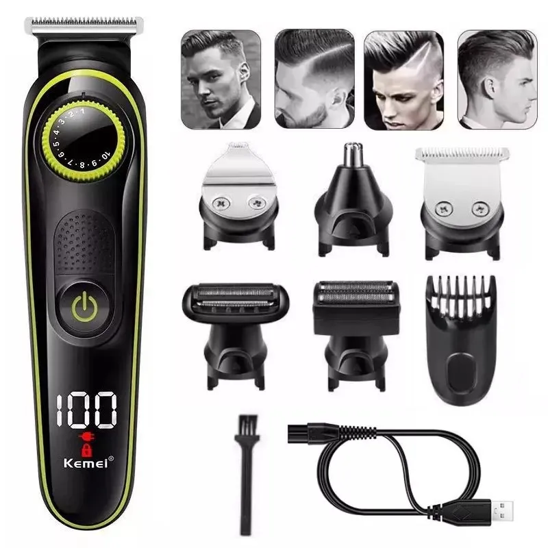 Electric Hair Clipper Multifunctional Trimmer For Men Electric Shaver For Men's Razor Nose Trimmer 5 In 1 Hair Cutting Machine
Electric Hair Clipper Multifunctional Trimmer For Men Electric Shaver For Men's Razor Nose Trimmer 5 In 1 Hair Cutting Machine