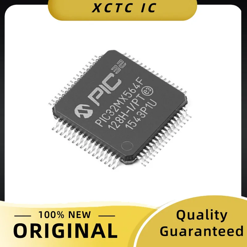 PIC32MX564F128H-I/PT TQFP-64 Original New 32-bit Microcontrollers - MCU 64PINS 128KB 32KBRM 80MHz USB CAN 4DMA
PIC32MX564F128H-I/PT TQFP-64 Original New 32-bit Microcontrollers - MCU 64PINS 128KB 32KBRM 80MHz USB CAN 4DMA