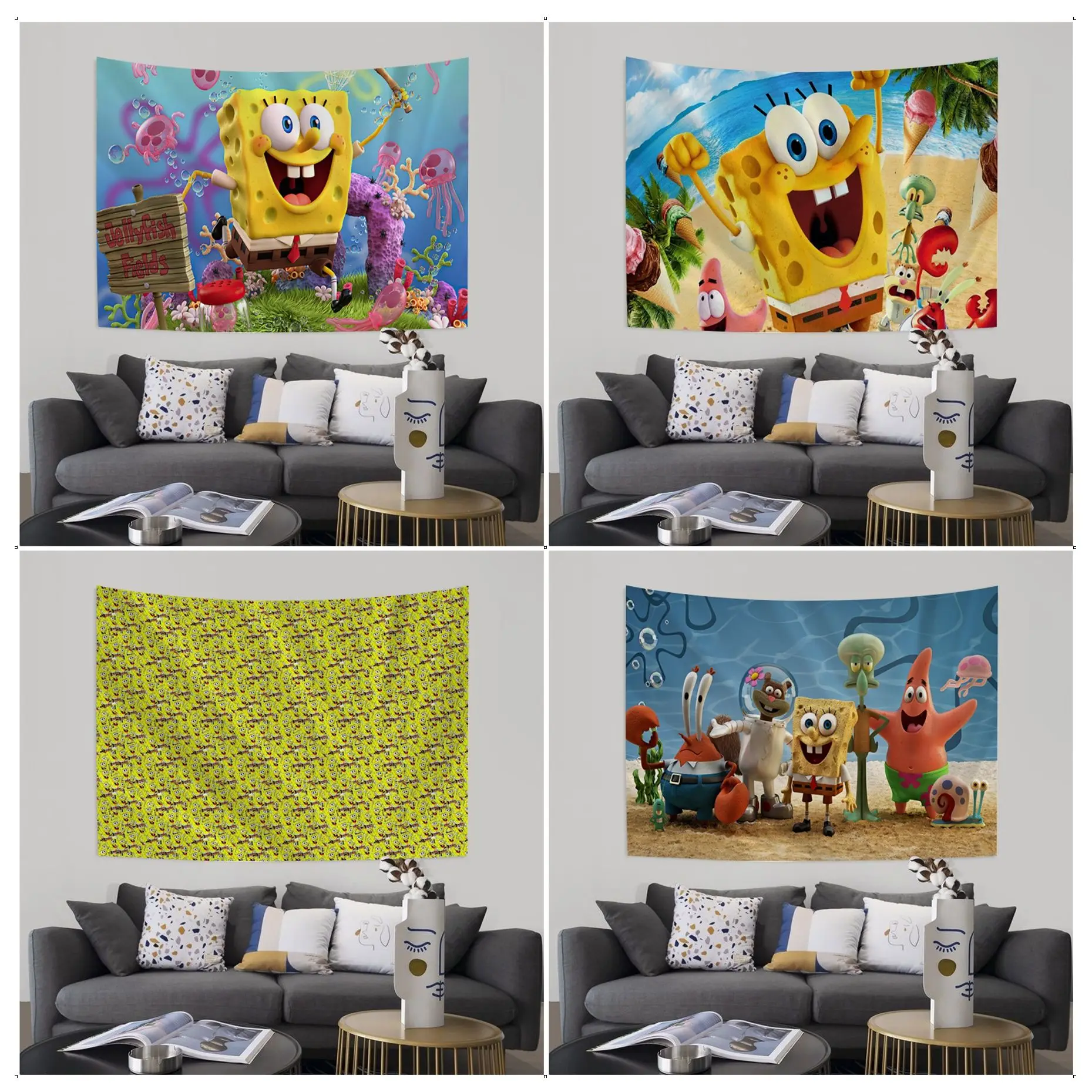 Bandai Spongebobs Anime Tapestry Indian Buddha Wall Decoration Witchcraft Bohemian Hippie Wall Art Decor
Bandai Spongebobs Anime Tapestry Indian Buddha Wall Decoration Witchcraft Bohemian Hippie Wall Art Decor