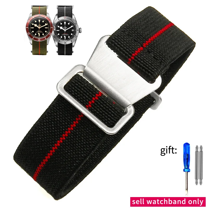 Nylon Watch Band Parachute Elastic for Seiko Water Ghost for Tudor for Rolex Bracelet Woven Sport Watch Strap 18mm 20mm 22mm
Nylon Watch Band Parachute Elastic for Seiko Water Ghost for Tudor for Rolex Bracelet Woven Sport Watch Strap 18mm 20mm 22mm
