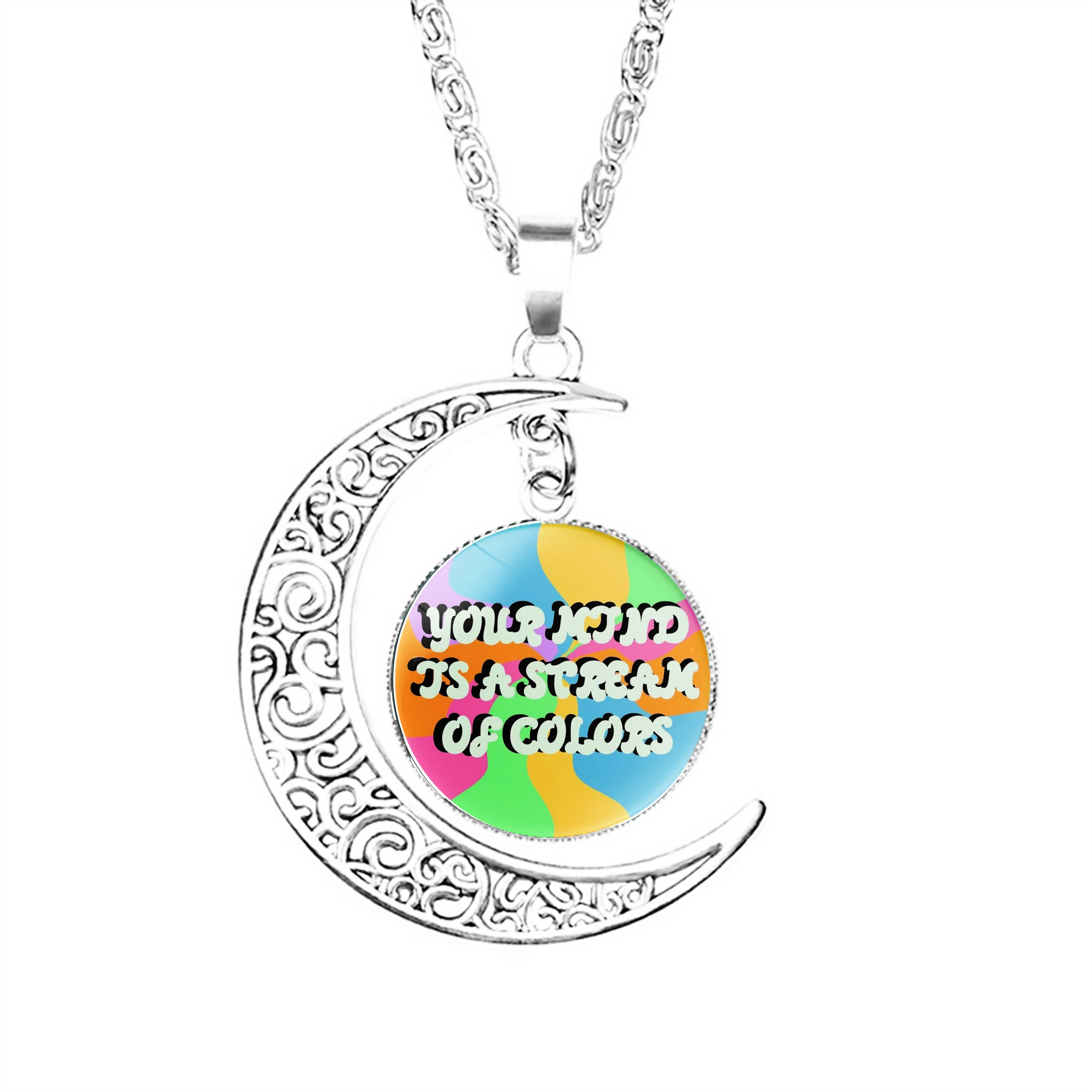 Аксессуары для мужчин и женщин, ожерелье из нержавеющей стали с Луной и стеклянным полумесяцем
Аксессуары для мужчин и женщин, ожерелье из нержавеющей стали с Луной и стеклянным полумесяцем