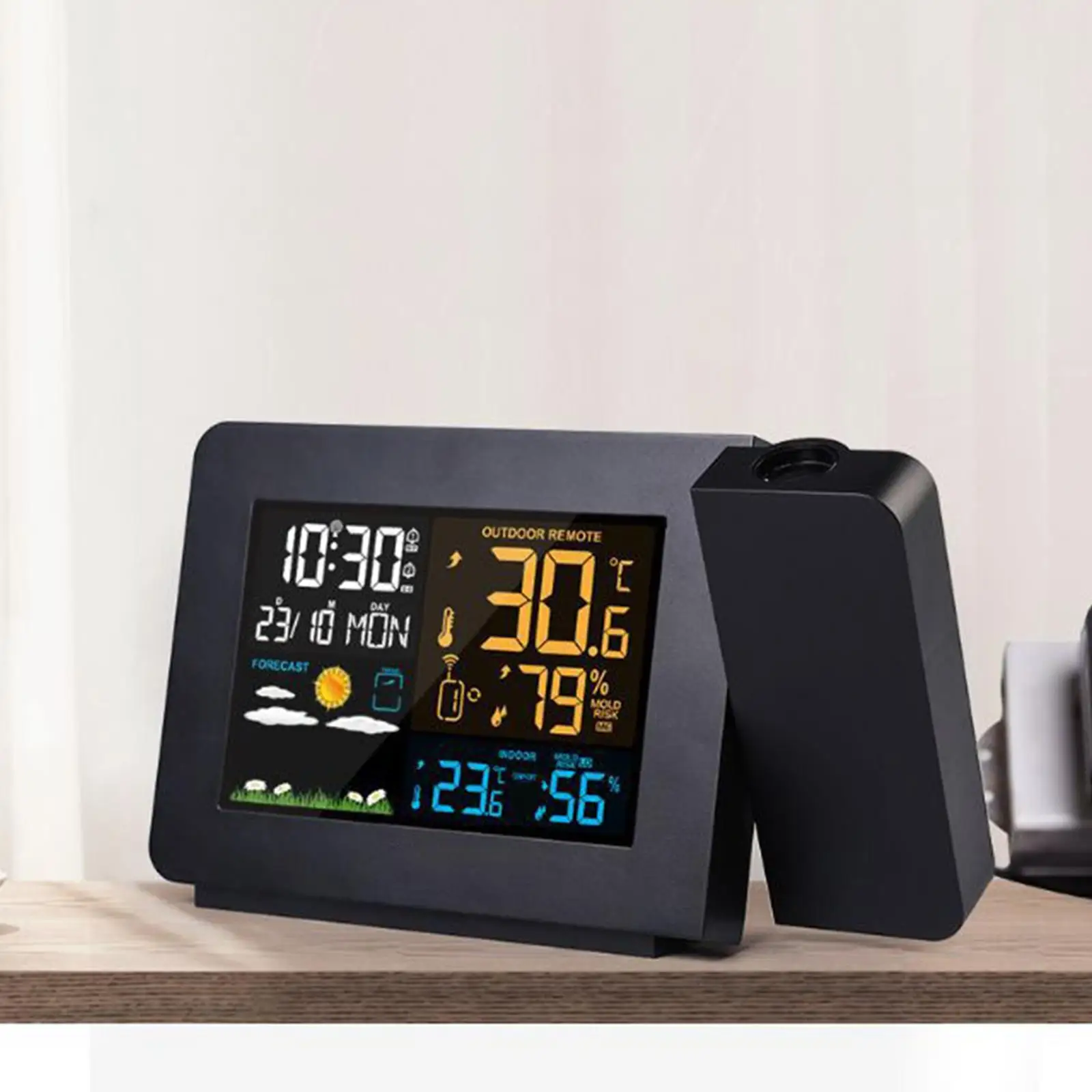 Digital Projection Alarm Clock with Weather Stations Wireless Thermometer Hygrometer Station Alarm Clocks
Digital Projection Alarm Clock with Weather Stations Wireless Thermometer Hygrometer Station Alarm Clocks