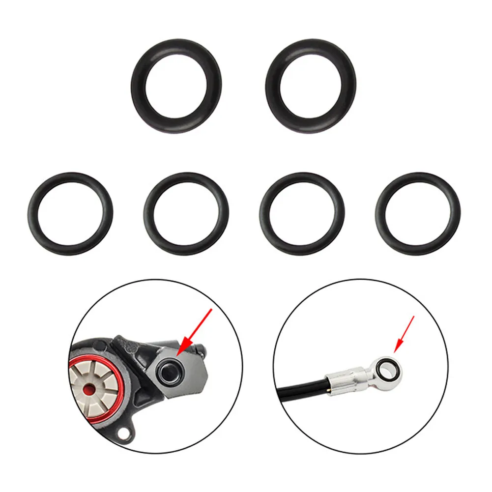 Gasket Bike O-Ring Replacement Rubber 6pcs/set 8/9mm Black Caliper Disc Brake Five-wire Body Hose Hydraulic Useful
Gasket Bike O-Ring Replacement Rubber 6pcs/set 8/9mm Black Caliper Disc Brake Five-wire Body Hose Hydraulic Useful