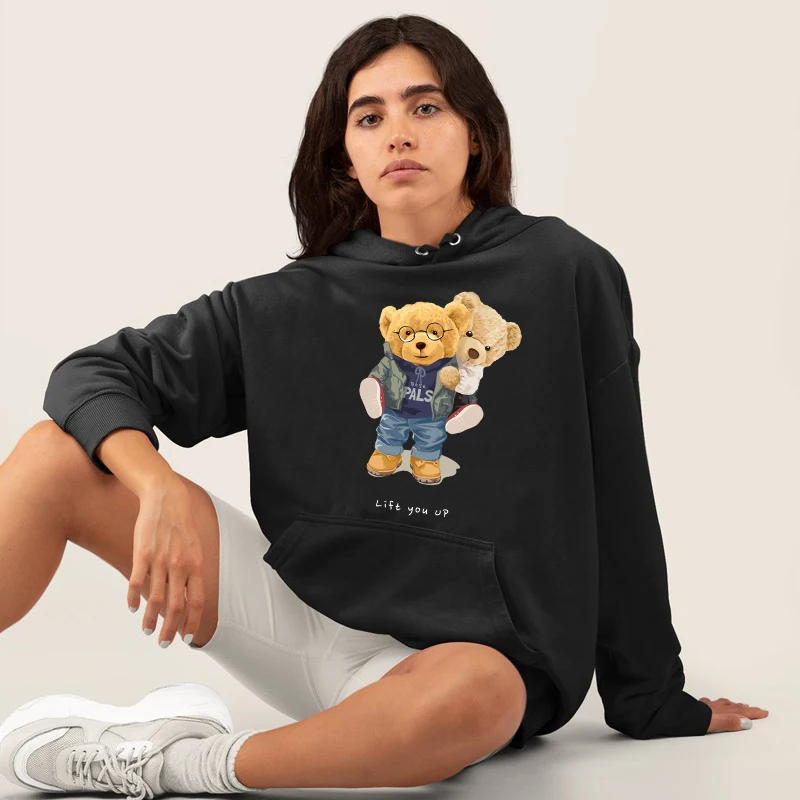 Свободная простая Толстовка большого размера с длинным рукавом Harajuku Kawaii Bear Cozy, повседневный спортивный пуловер, модная мягкая Милая женска...
Свободная простая Толстовка большого размера с длинным рукавом Harajuku Kawaii Bear Cozy, повседневный спортивный пуловер, модная мягкая Милая женска...