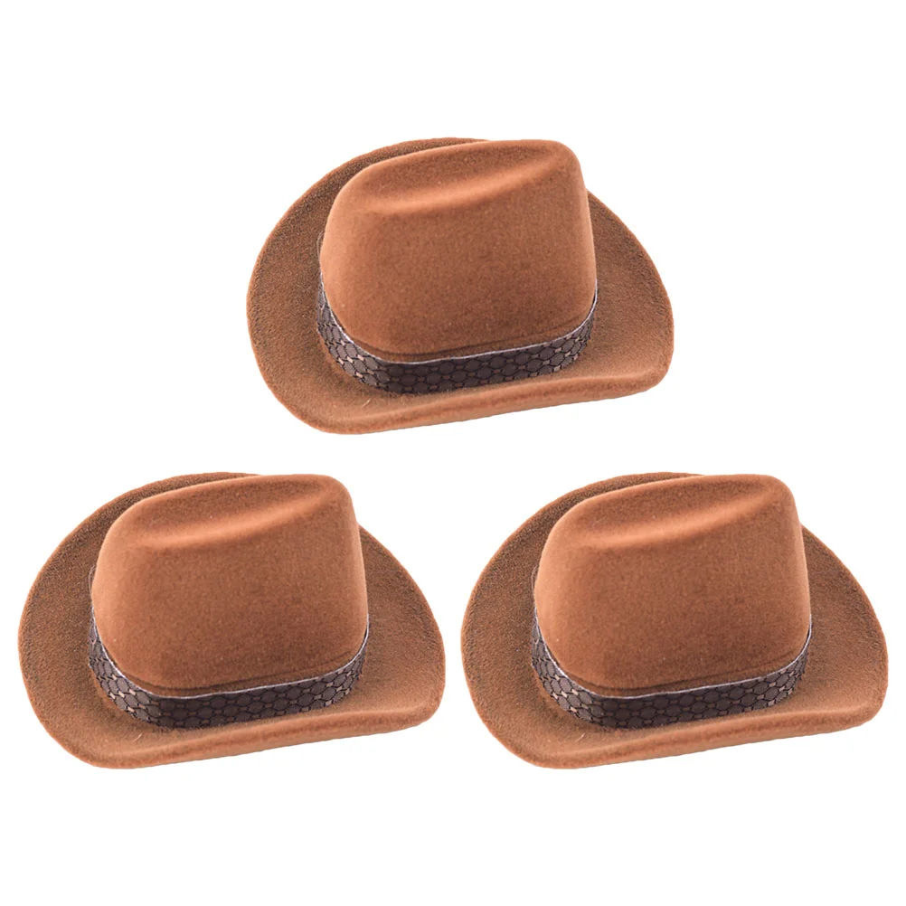3 Pcs Ring Jewelry Storage Box Unique Cowboy Hat Storage Organizer Storage Case Jewelry Packaging Box for Wedding Banquet
3 Pcs Ring Jewelry Storage Box Unique Cowboy Hat Storage Organizer Storage Case Jewelry Packaging Box for Wedding Banquet