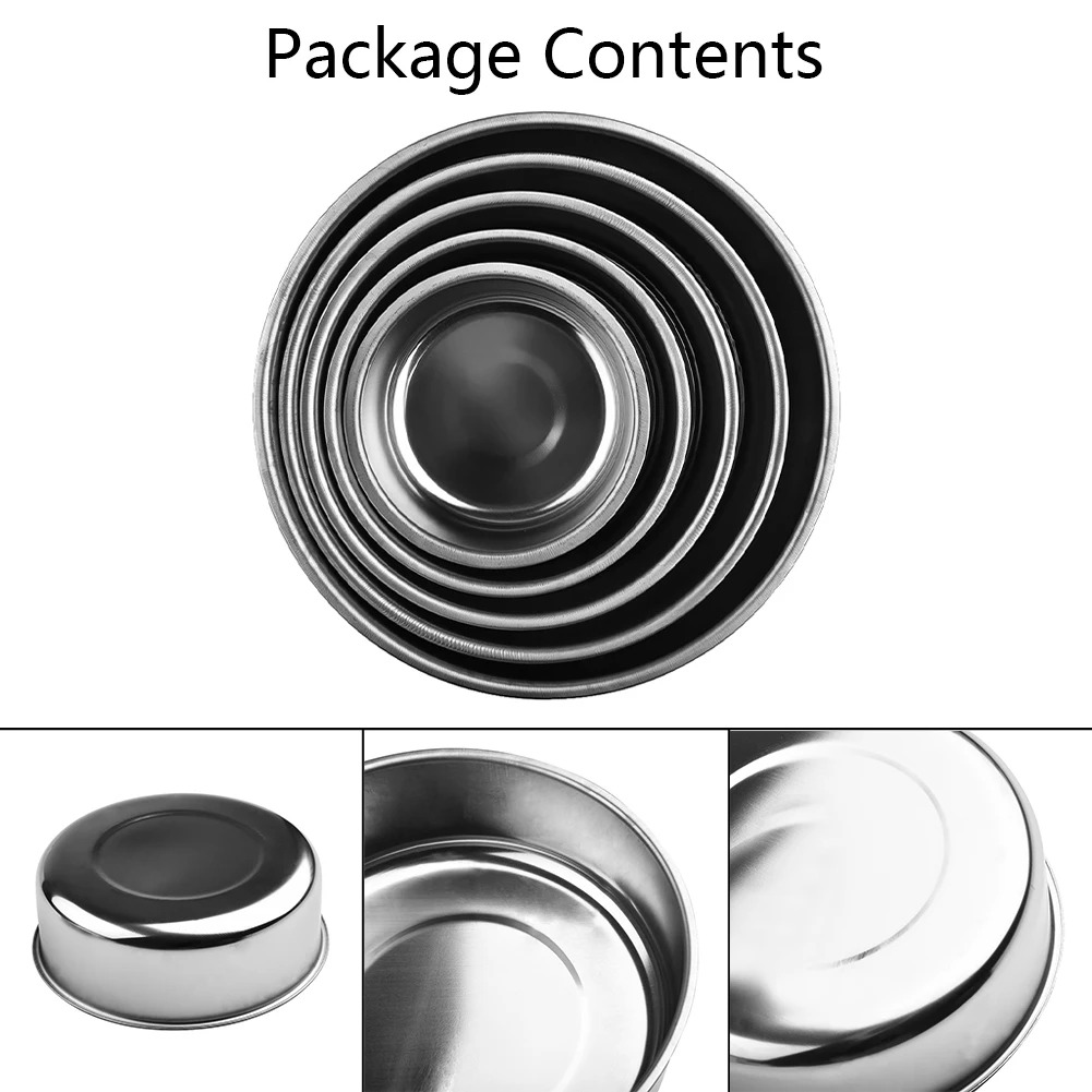 5 Lids Stainless Steel Bowl 10cm/12cm/14cm/16cm/18cmhome Kitchen Food Storage Container Cooking Fresh Keeping Bowls
5 Lids Stainless Steel Bowl 10cm/12cm/14cm/16cm/18cmhome Kitchen Food Storage Container Cooking Fresh Keeping Bowls