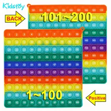Kidstoy BIG SIZE Counting 1-200 Table Teaching Aids Educational Toys Baby Math Toy 20CM 100 Bubbles Montessori Toys Gift