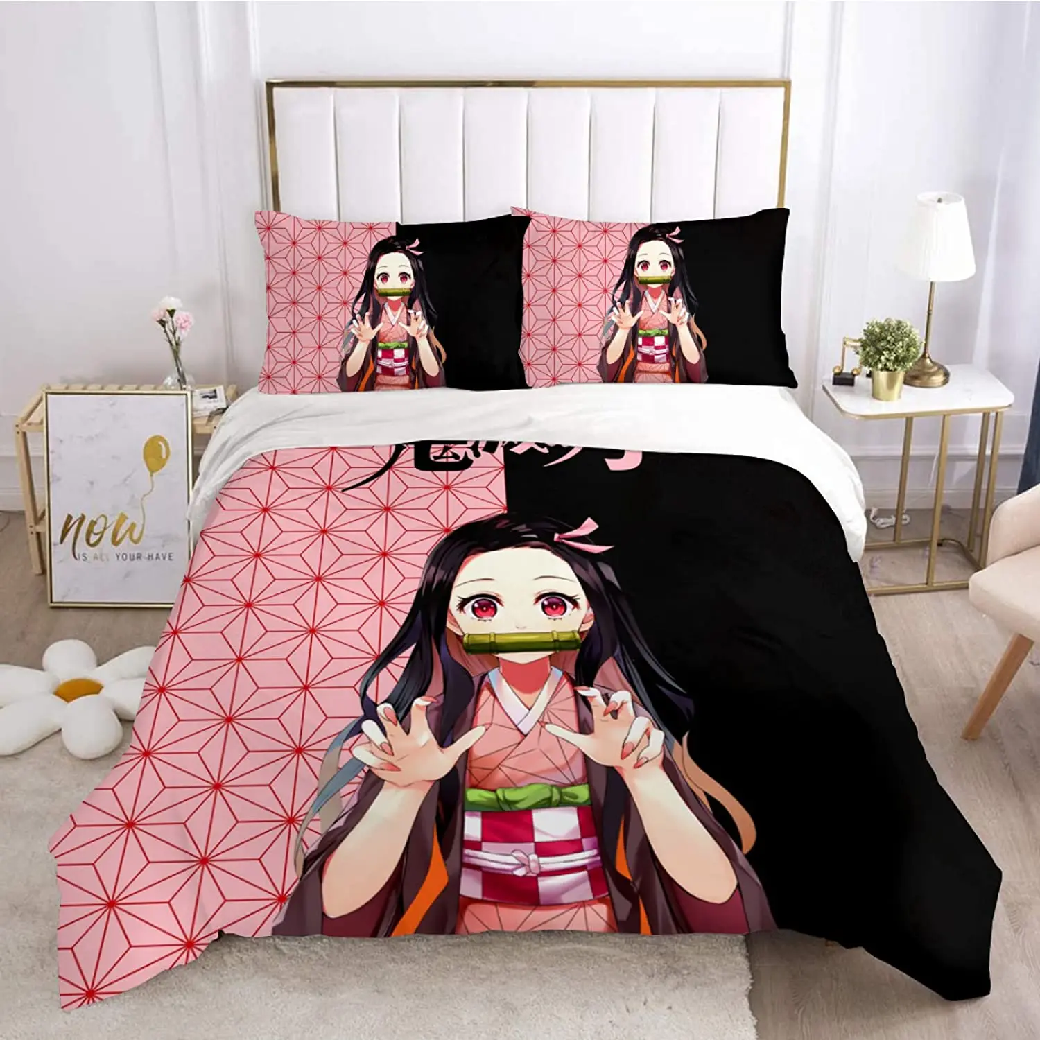 3Piece Bedding Set Anime Duvet Cover Comforter Set Decorative Soft 1 Piece Quilt Cover with 2 PillowShams
3Piece Bedding Set Anime Duvet Cover Comforter Set Decorative Soft 1 Piece Quilt Cover with 2 PillowShams