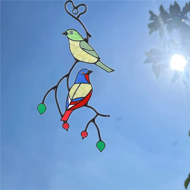 Mini Stained Hummingbird Bird Home Window Hanging Glass Dreamcatcher Birds Colorful Acrylic Suncatcher Hanging Decoration
Mini Stained Hummingbird Bird Home Window Hanging Glass Dreamcatcher Birds Colorful Acrylic Suncatcher Hanging Decoration