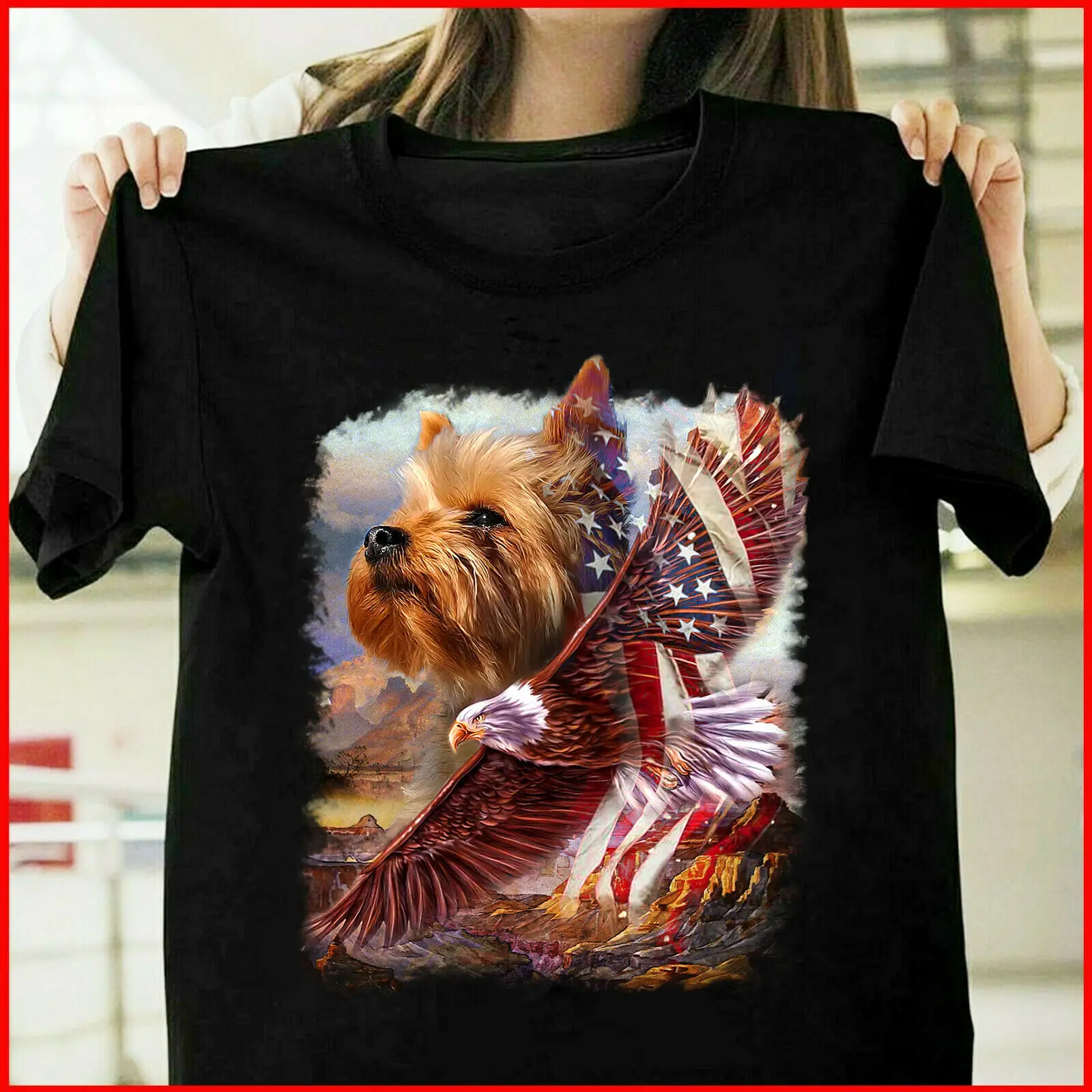 yorkshire Terrier American Patriot yorkie Lover, American Flag T Shirt S_3XL
yorkshire Terrier American Patriot yorkie Lover, American Flag T Shirt S_3XL