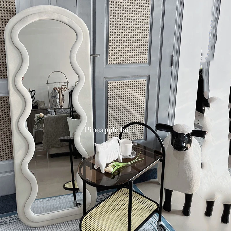 Aesthetic Wall Mirror Living Room Standing Long Wave Mirrors Full Body Bedroom Specchio Home Decoration Accessories ZY35XP
Aesthetic Wall Mirror Living Room Standing Long Wave Mirrors Full Body Bedroom Specchio Home Decoration Accessories ZY35XP