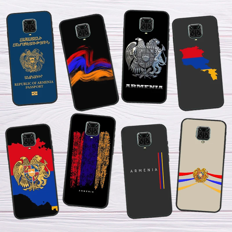 Мягкий чехол с арменским флагом для Xiaomi Redmi Note 8 9 10 11 Pro 8T 9S 10S 9A 9T 9C задняя крышка |