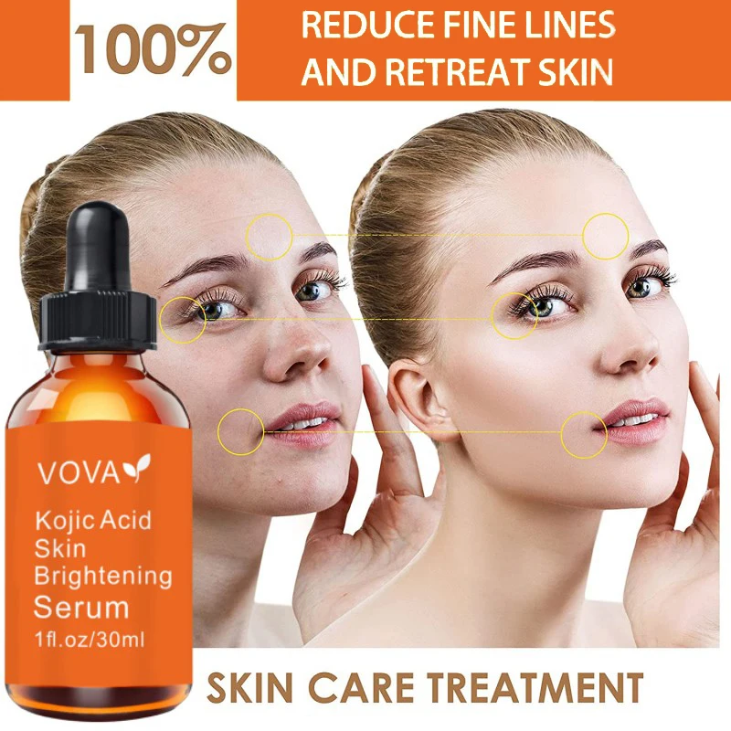 Kojic Acid Serum Skin Brightening Dark Spot Remover Fade Cream for Face Whitening Serum Facial Shrink Pores Korean Skin Care
Kojic Acid Serum Skin Brightening Dark Spot Remover Fade Cream for Face Whitening Serum Facial Shrink Pores Korean Skin Care