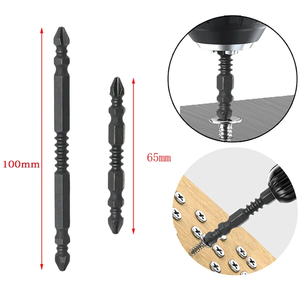 Double-headed Cross Screwdriver Bits PH2 65mm 100mm For Electric Hand Drill For Excavation Operations Drilling Walls Cement Wall
Double-headed Cross Screwdriver Bits PH2 65mm 100mm For Electric Hand Drill For Excavation Operations Drilling Walls Cement Wall