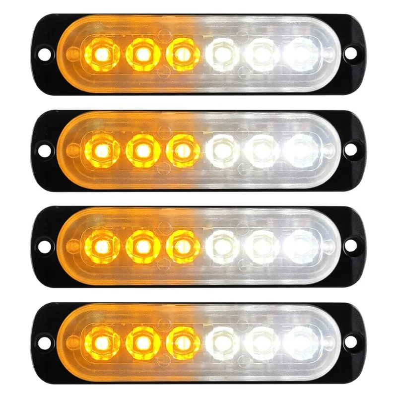 4Pcs 6LED Emergency Warning Light Beacon Hazard Flash Caution Strobe Light Bar Surface Mount For Car Truck ,Amber+White
4Pcs 6LED Emergency Warning Light Beacon Hazard Flash Caution Strobe Light Bar Surface Mount For Car Truck ,Amber+White