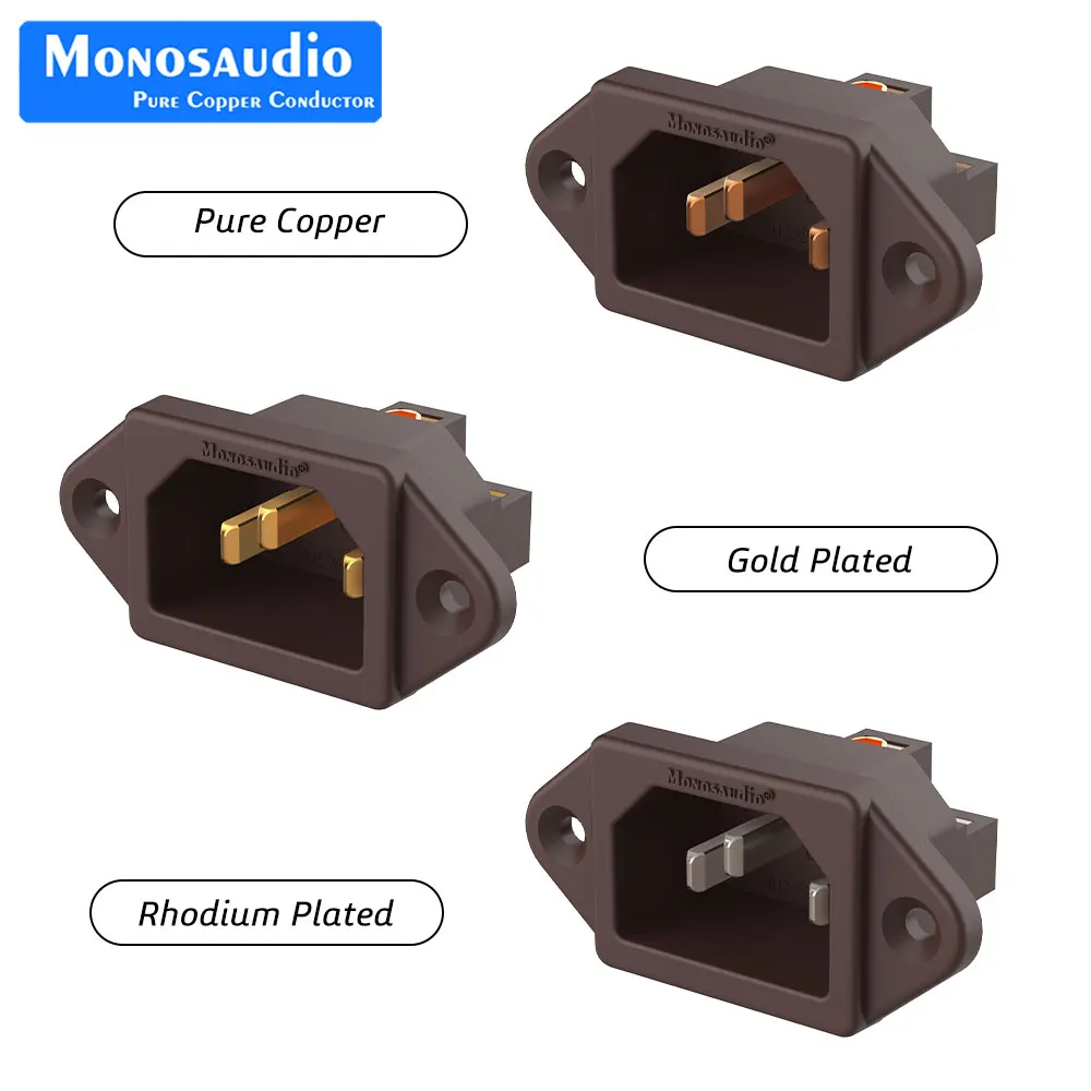 Monosaudio IC72 Power Socket AC Male Adapter Plug Electric Power Cord Inlet Receptacle Connector Rhodium Gold Plating
Monosaudio IC72 Power Socket AC Male Adapter Plug Electric Power Cord Inlet Receptacle Connector Rhodium Gold Plating