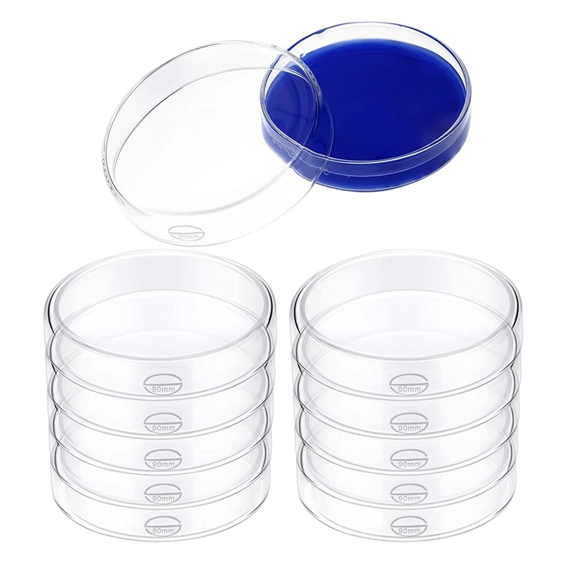 Glass Petri Dish Set Borosilicate Lab Plates Transparent Tissue Culture Plates With Lid (10 Pieces)
Glass Petri Dish Set Borosilicate Lab Plates Transparent Tissue Culture Plates With Lid (10 Pieces)
