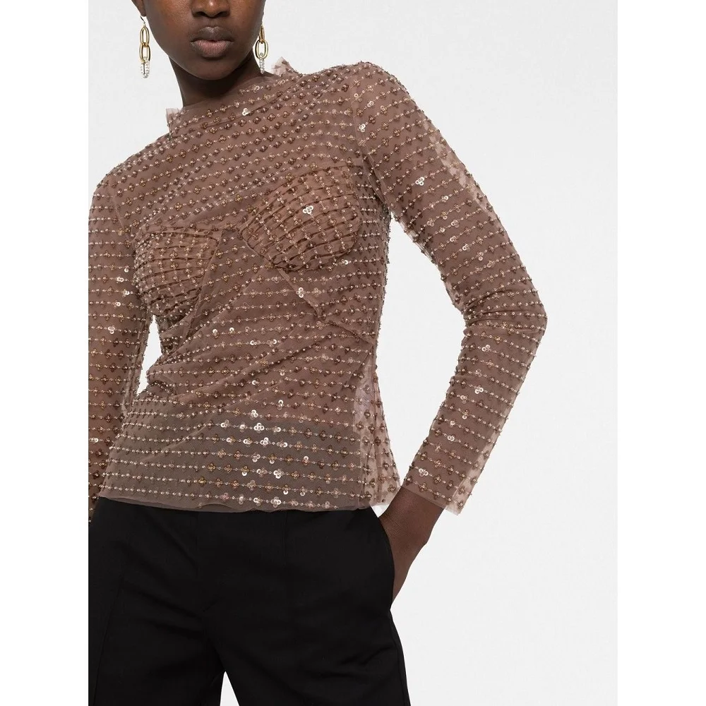 2023 Women's Fashion Shirt Gauze Sequenant Inlays Diamond Tights Women's T -shirt Y2K Clothes New High -quality top T -shirt bra
2023 Women's Fashion Shirt Gauze Sequenant Inlays Diamond Tights Women's T -shirt Y2K Clothes New High -quality top T -shirt bra