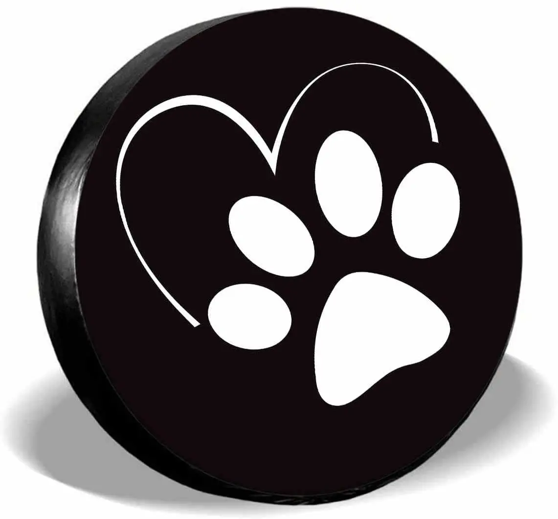 IBILIU Pet Paw Spare Tire Cover,UV Sun Protectors Wheel Cover Heart Elegant Animal Footprint Black Tire Cover Universal Fit for
IBILIU Pet Paw Spare Tire Cover,UV Sun Protectors Wheel Cover Heart Elegant Animal Footprint Black Tire Cover Universal Fit for