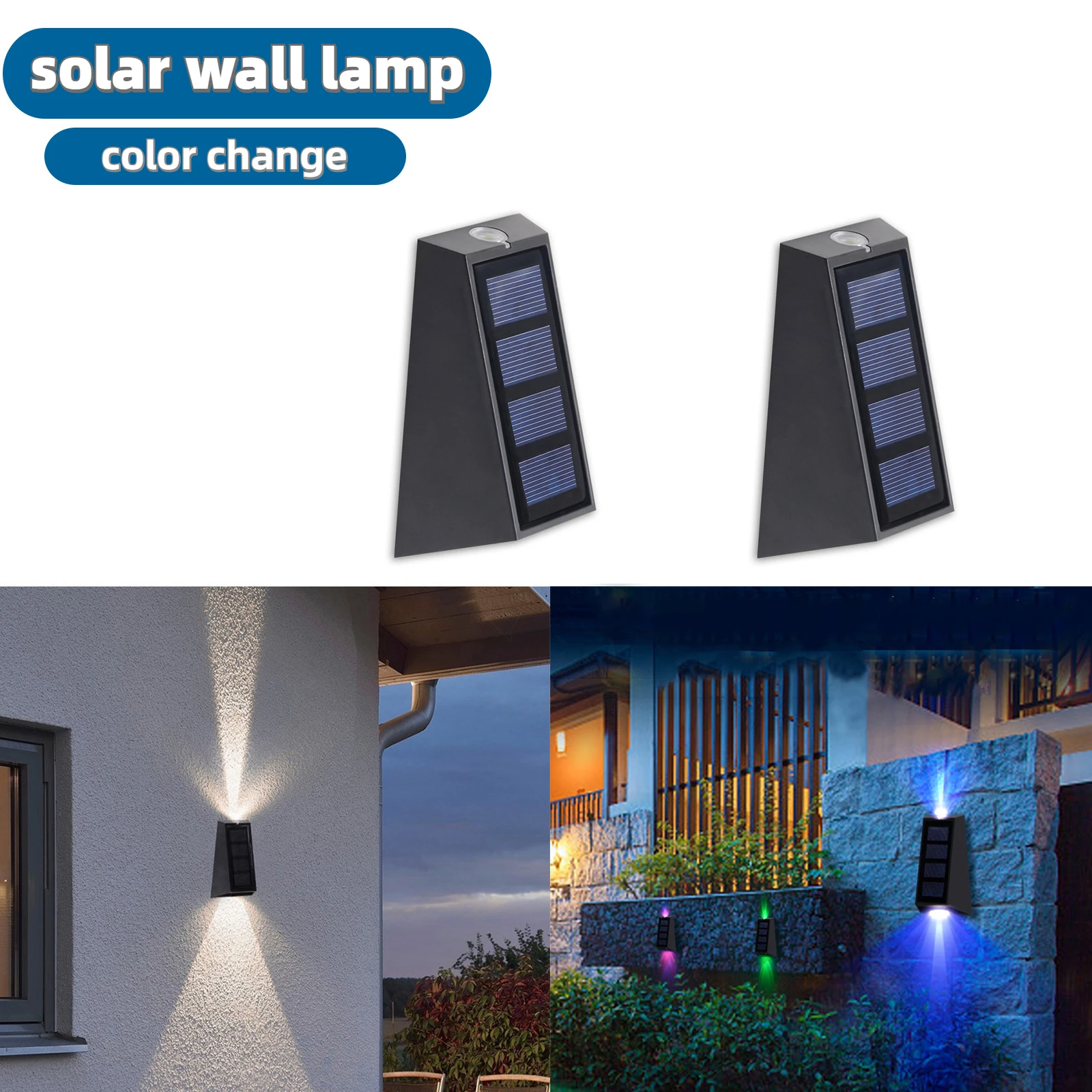Outdoor Solar Garden Light Wall Lamp LED Waterproof Solar Lights Outdoor Garden Decoration for Fence Balcony Street Lighting
Outdoor Solar Garden Light Wall Lamp LED Waterproof Solar Lights Outdoor Garden Decoration for Fence Balcony Street Lighting