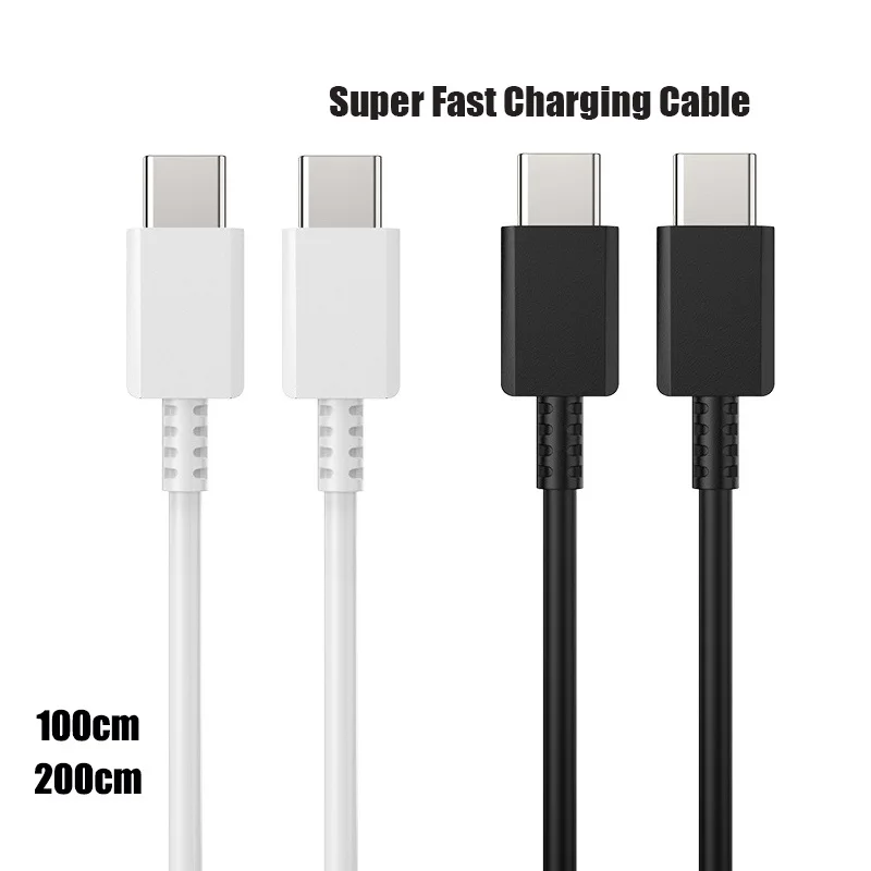 

3A Super Fast Quick Charging Type c to Type c USb C PD Cable 1M 3ft 2M 6ft For Samsung S20 S21 Note 10 htc lg Xiaomi huawei