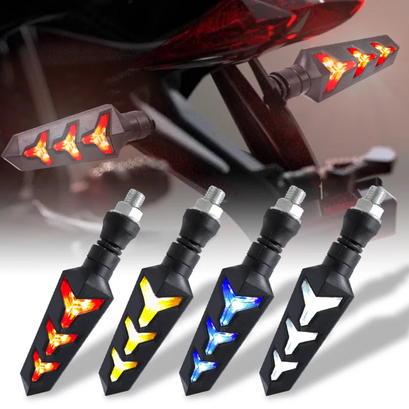 Universal Motorcycle LED Turn Signal Lamp Flowing Water Blinker Flashing Lights Bendable Motorcycle Tail Flasher Indicator Lamp
Universal Motorcycle LED Turn Signal Lamp Flowing Water Blinker Flashing Lights Bendable Motorcycle Tail Flasher Indicator Lamp