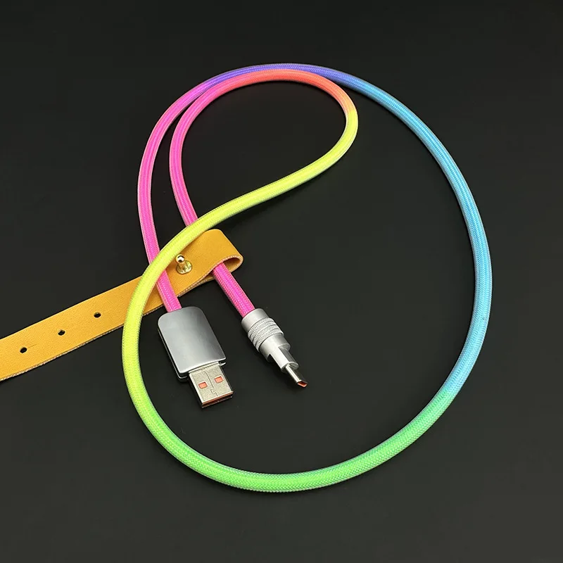 Rainbow Weave Geek Data Cable USB A to USB Type C Fast Charging Cable For Xiaomi Samsung USB to 8Pin for iPhone 14Pro Max
Rainbow Weave Geek Data Cable USB A to USB Type C Fast Charging Cable For Xiaomi Samsung USB to 8Pin for iPhone 14Pro Max