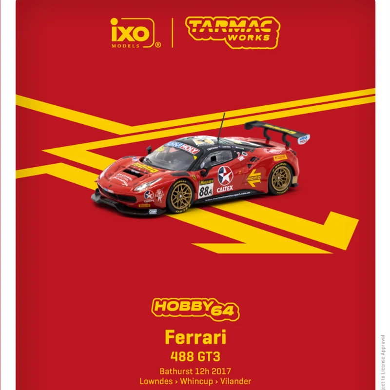 Tarmac Works TW 1:64 488 GT3 Bathurst 12H Alloy Diorama Car Model Collection Miniature Carros Toys In Stock
Tarmac Works TW 1:64 488 GT3 Bathurst 12H Alloy Diorama Car Model Collection Miniature Carros Toys In Stock