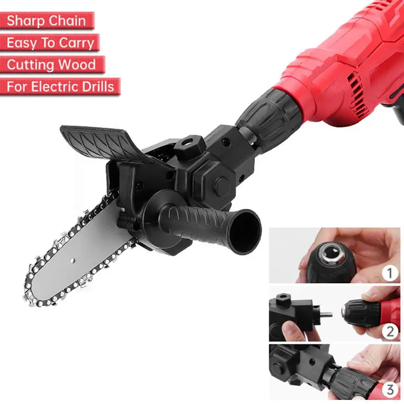 High Quality Portable Electric Drill Electric Chain Saw Converter Adapter Conversion Head for Electric Drills Woodworking Tools
High Quality Portable Electric Drill Electric Chain Saw Converter Adapter Conversion Head for Electric Drills Woodworking Tools